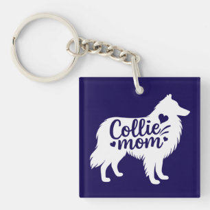 Collie Mum Key Chain