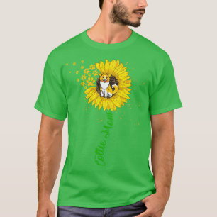 Collie Mum Sunflower Rough Collie Gifts Dog Mum Ma T-Shirt