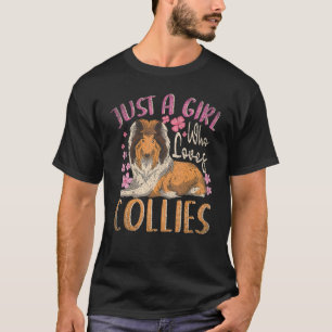 Collie Owner Dog  Girls Women Pet Animal Rough Col T-Shirt