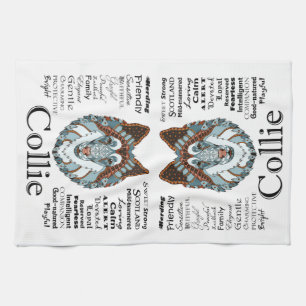 Collie Personality Traits Kitchen Towel