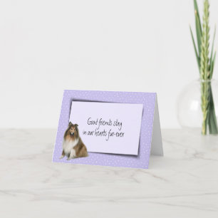 Collie Pet Loss Sympathy Card
