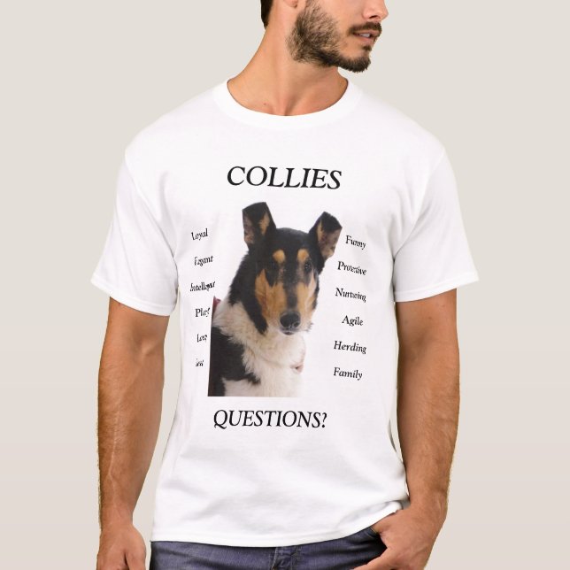 COLLIE QUESTIONS SMOOTH T-Shirt (Front)