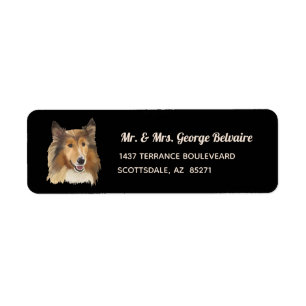 Collie Return Address Label