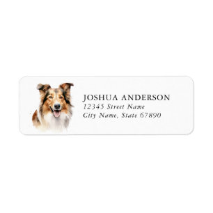 Collie Return Address Labels
