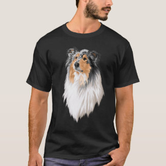 Collie Rough Collie Cute Dog Long Hair T-Shirt