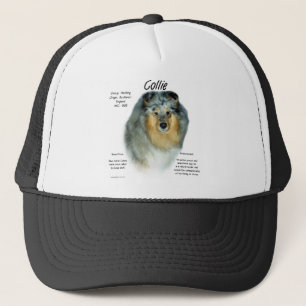 Collie (rough merle) History Design Trucker Hat