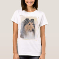 Collie (Rough) Painting - Cute Original Dog Art