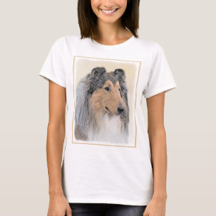 Collie (Rough) Painting - Cute Original Dog Art T-Shirt