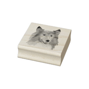 Collie Rubber Stamp