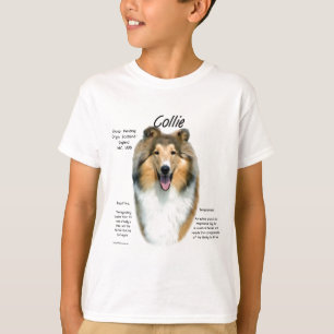 Collie (sable rough) History Design T-Shirt