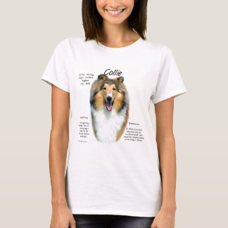 Collie (sable rough) History Design T-Shirt