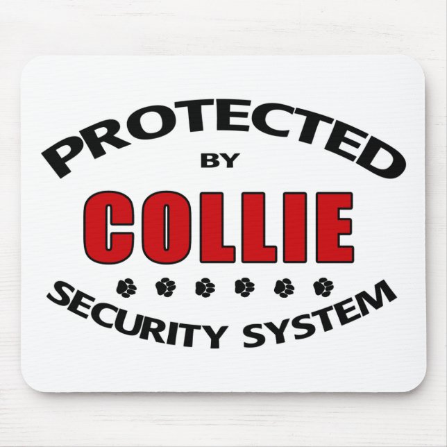 Collie Security Mouse Mat (Front)