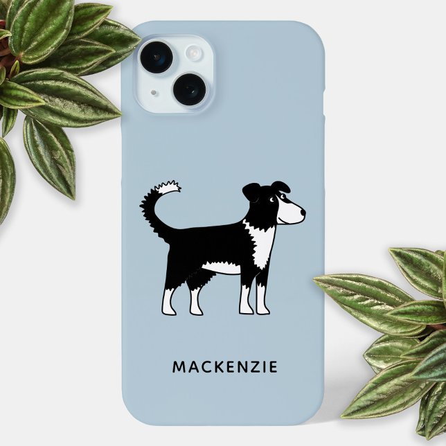 Collie Sheepdog Name Case-Mate iPhone Case (Welsh Border Collie sheepdog personalized name cell phone case)