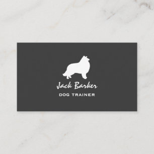 Collie Silhouette Business Card