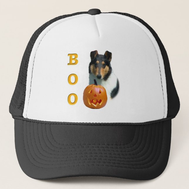 Collie (smooth) Boo Trucker Hat (Front)