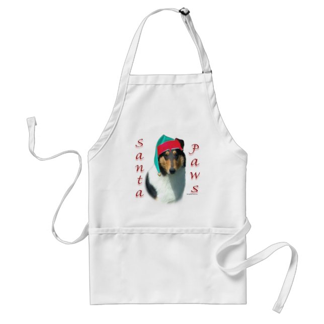 Collie (smooth) Santa Paws Standard Apron (Front)