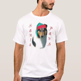Collie (smooth) Santa Paws T-Shirt