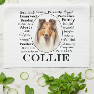 Collie Traits Tea Towel
