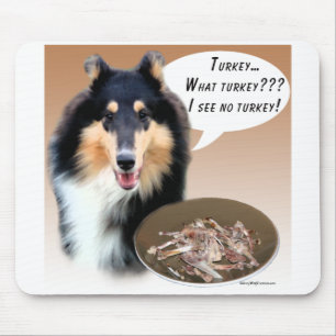 Collie Turkey Mouse Mat