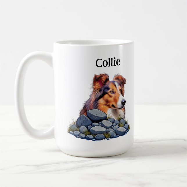 COLLIE - we love collies Coffee Mug (Left)