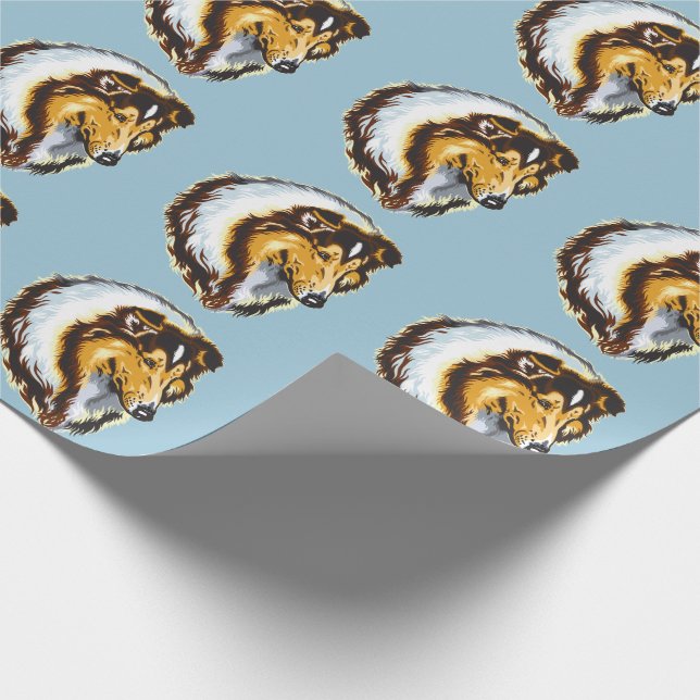 collie wrapping paper (Corner)