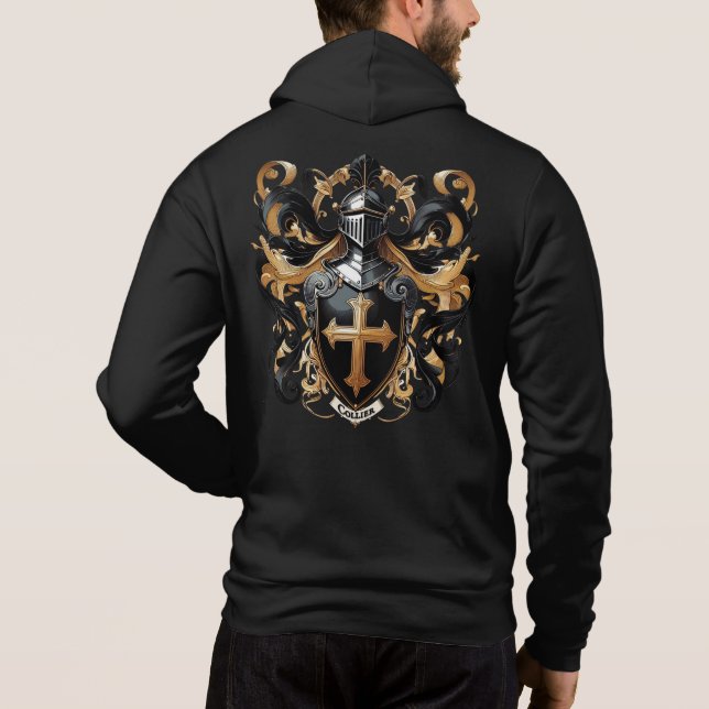 Collier Coat of Arms Men's Hoodie (Back)