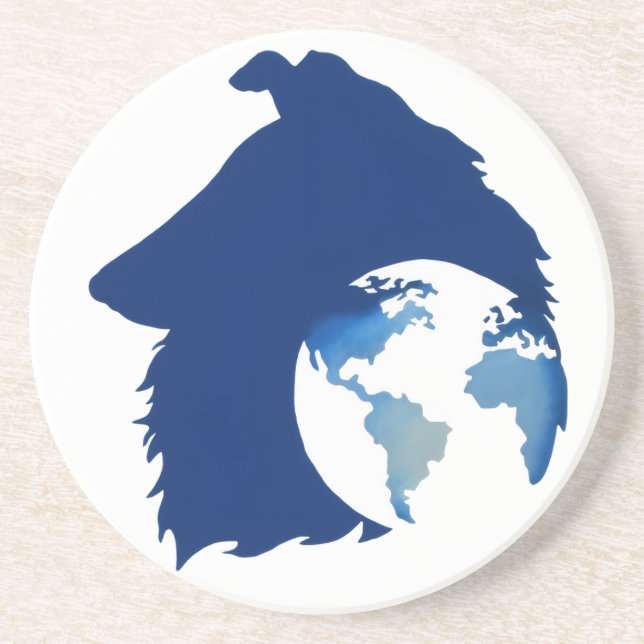 ColliesWithoutBorder logo Coaster (Front)