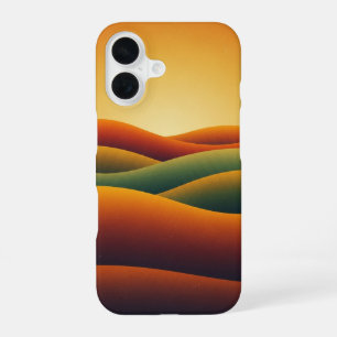 Collines Rétro Dorées iPhone 16 Case