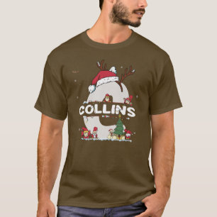 Collins Christmas w Collins Name for funny Xmas P T-Shirt
