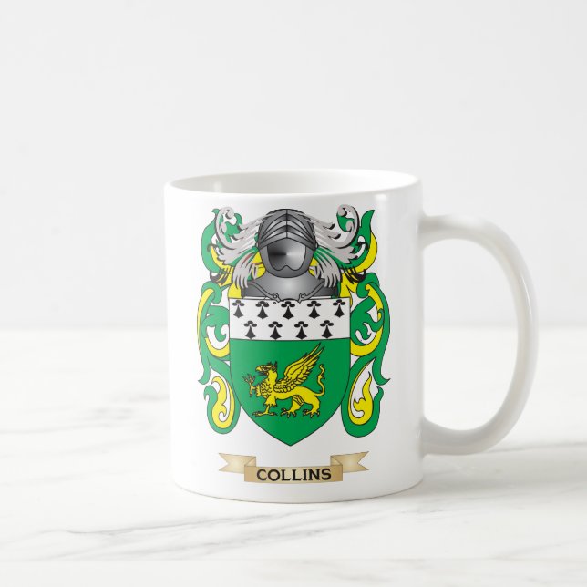 Collins Coat of Arms Coffee Mug (Right)