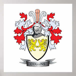 Collins Coat of Arms Poster