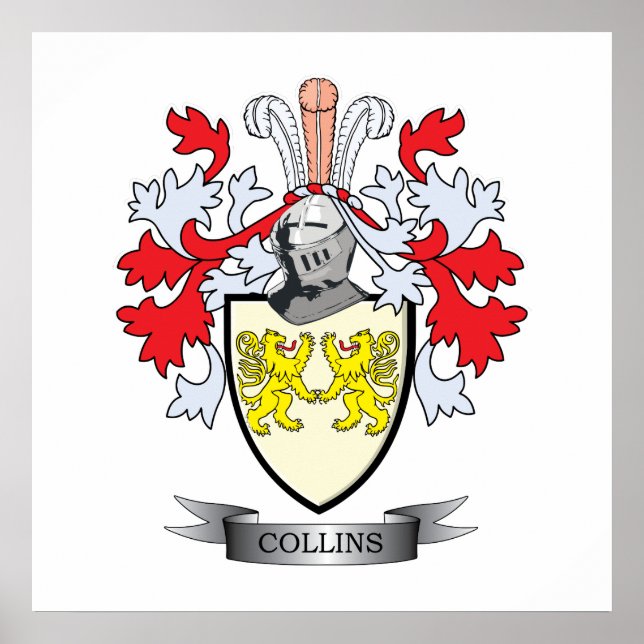 Collins Coat of Arms Poster (Front)