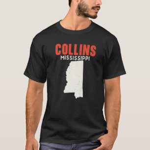 Collins Mississippi USA State America Travel Missi T-Shirt