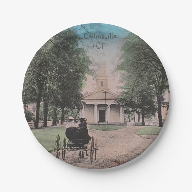 Collinsville Congregational Church Paper Plate (Front)