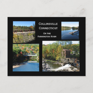 Collinsville on The Farmington River Postcard