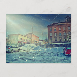 Collinsville Winter Scene Postcard