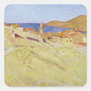 Collioure Landscape Square Sticker