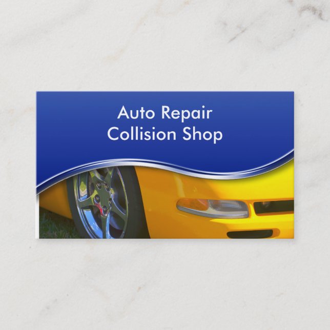 Collision Shop Business Cards (Front)