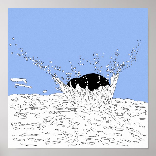 Collision, Splash Illustration Poster (Front)