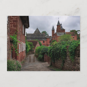 Collonges-la-Rouge, the red village postcard