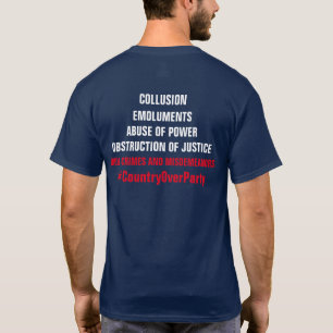 Collusion Emoluments Obstruction Impeachment T-Shirt