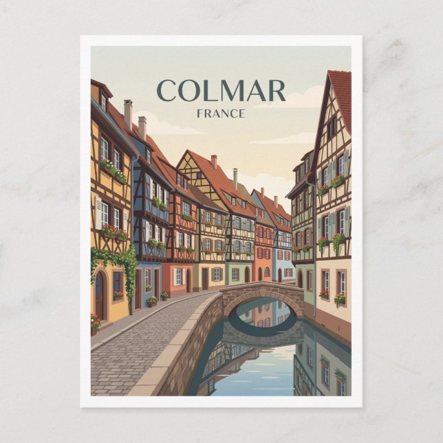 Colmar, Alsace, France Postcard (Front)