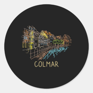 Colmar City France For Classic Round Sticker
