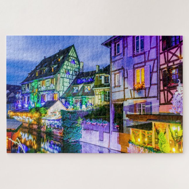 Colmar scenery with Christmas decoration Jigsaw Puzzle (Horizontal)