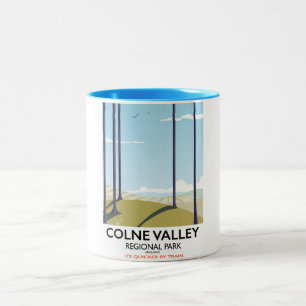 Colne Valley Regional Park England rail poster Two-Tone Coffee Mug
