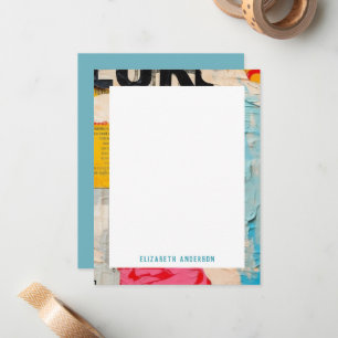 Coloful Abstract Modern Personalised Card