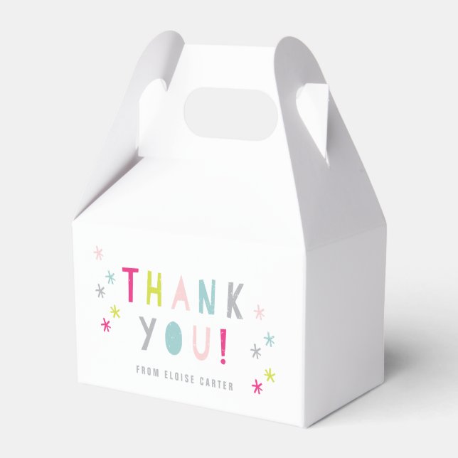 Coloful Confetti Type Favour Box (Front Side)