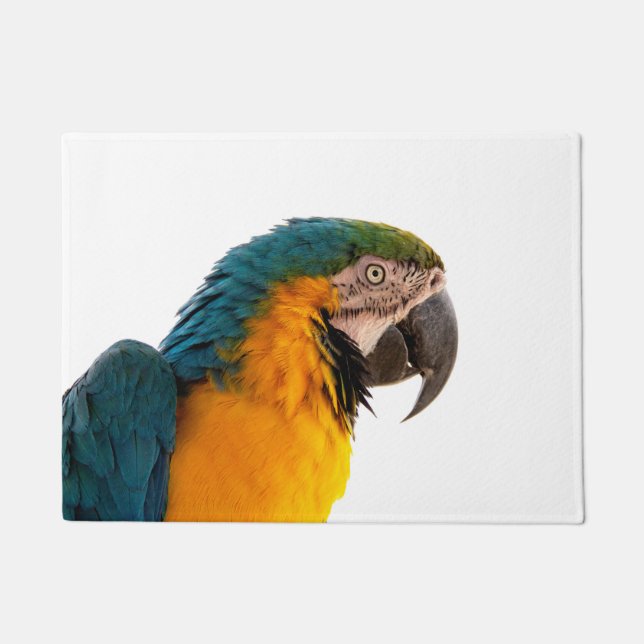coloful Parrot  Doormat (Front)