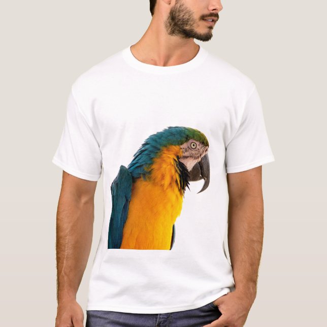coloful Parrot  T-Shirt (Front)