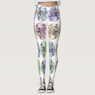 Coloful rhinestones leggings